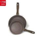 Durable Granite Coated Aluminium Home Cooking No Oil Egg Forged Fry Pan