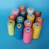 Dyed color 100% Polyester virgin Staple Fibre Material sewing thread 40/2 5000m