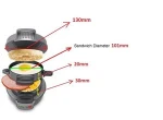 Easy electric sandwich maker