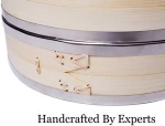 Eco friendly 2 tier custom kitchen bamboo steamer basket dim sum steamer cooker