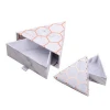Eco-friendly custom slide boxes marble color coated paper slide open jewelry box