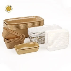 Eco-friendly gift food packaging cookie pie snacks tray paperboard cake box