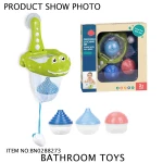 eco-friendly material plastic catching net bath toys