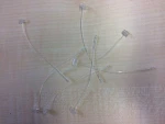 Eco-friendly snap button clothing hang tag plastic string for garment tag