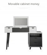 Economical multifunctional clamshell locker cosmetic table wooden dressing table