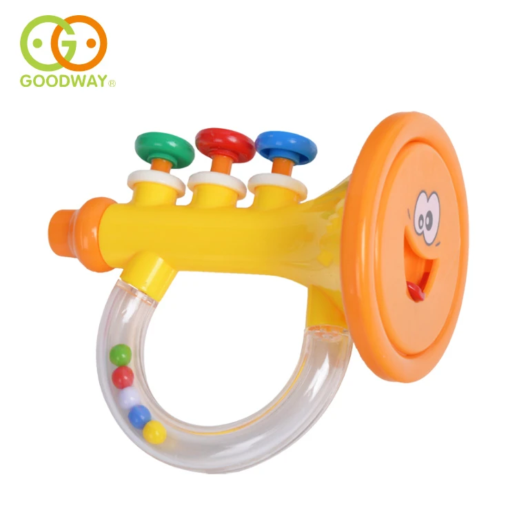 Educational Baby Music Instrument Trumpet Toy Plastic Rattle