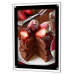 ELICE A4 LED Illuminated Crystal Advertising LED Light Acrylic Light Box Suspended Hanging Real Estate Agent LED Window Display