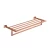 Import Europe Rose Gold Towel Rack Polished Solid Brass Bath Shelf Wall Mounted Liquid Soap Dispenser Toilet Brush Bathroom Accessories from China