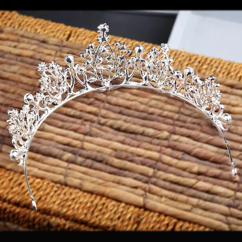 European and American Baroque Crystal Crown Tiara Diamond Wedding Bridal Tiara For Accessories