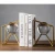 Import European simple clothing store metal geometric book block art decorations from China