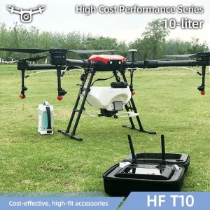 Export Large Volume 10 Kg Payload Power Spray Uav 10 Liters Remote Control 4 Nozzles Agricultural Drone with GPS