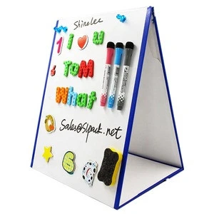 factory customize dry eraser board folding double sided white board mini magnetic whiteboard for student