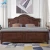 Import Factory Direct Sale Bedroom Furniture Comfortable Dark Color King Size Simple Style Wood Bed from China