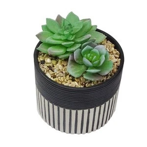 Factory morden round shape succulents ceramic flower pot indoor decor porcelain plant pot