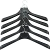 Factory Price 15 Inches Womens Black 38 Centimeters Model 484 Plastic Clothes Hanger