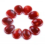 Factory Price Natural Amethyst Crystal Palm Stone Semi-precious Thumb Worry Stone