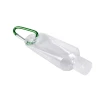 Factory Supplies 50ml PE PETG Plastic Hanging Hook bottles non-washable Hand Sanitizer Bottles With flip-top spray cap