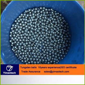 Factory supply 18g/cc tungsten alloy balls for balance weights 5mm/5.5mm/6mm/6.5mmm