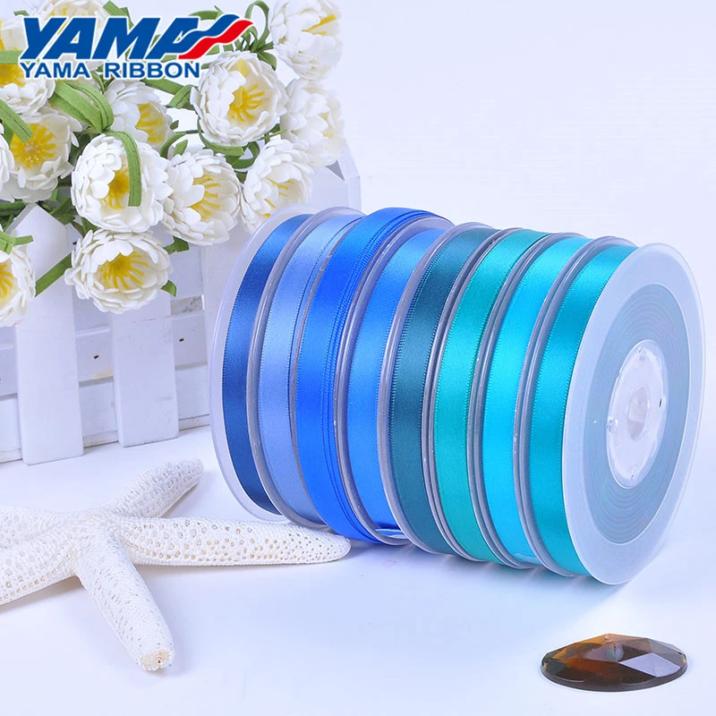 Factory wholesale 196 colors polyester double faced smooth woven satin ribbon