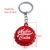 Import Factory wholesale metal portable round Bottle cap Keychain custom bottle opener keychain from China