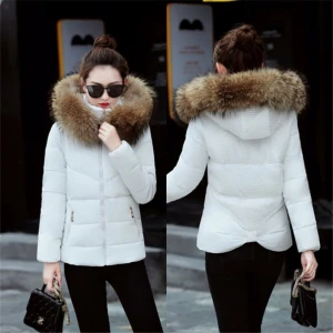 Fake fur collar Parka down cotton jacketWinter Jacket Women thick Snow Wear Coat Lady Clothing Female Jackets Parkas