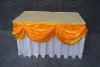 fancy decorative table skirt ruffled table skirting wedding table skirting YC-0284-03