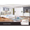 Fancy Luxury King Size Cheap Led White Master Home Furniture Bedroom Set