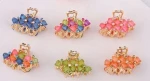 fancy Style Hair Accessory Small colorful rhineatone Hair Claw for Women
