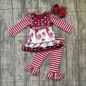 fashion clothes baby suit infant girl clothes baby clothing set hot sale factory price new autumn winter baby girl outfit