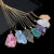 Import fashion colorful natural stone pendant necklace custom jewelry from China