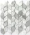 Import Fashion design marble mix Aluminum  mosaic tile stone mosaics marble mosaic tile from China