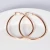 Import Fashion large ring type 925 sterling silver simple 14/18/24k rose gold plated designs big stud hoop earrings jewelry for women from China