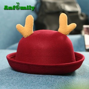 Fashionable Lovely Cap Elegant Christmas Antlers Bucket Party Children Hat