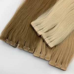 Fasimei 2023 wholesale hot selling injected invisible tape Russian double drawn cuticle aligned  hair extension