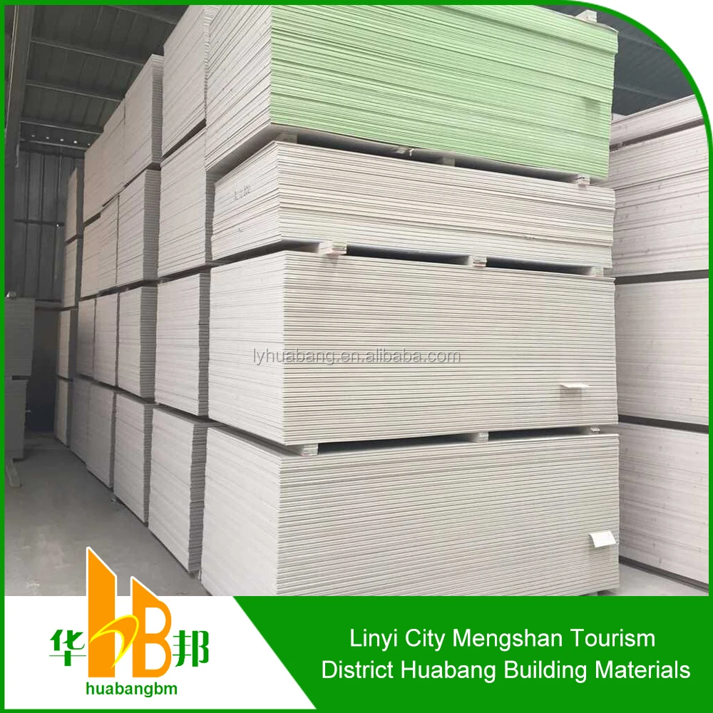 Fast Delivery 1200*2400*9.5Mm Waterproof Plasterboard Perforated Drywall Knauf Gypsum Board In China