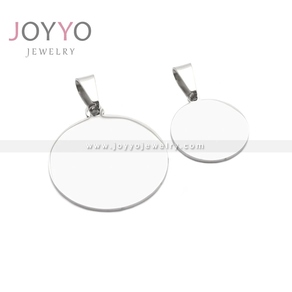 fast shipping custom logo photo couple  stainless steel round necklace pendant