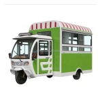 Fiberglass mobile outdoor orange kiosk/juice bar/food cart