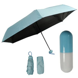 five fold capsule Italy smallest pill umbrella