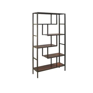 Five Layers Black Powder Coated Metal Rack For Home And Luxury Stores Goods Storage Whare House Industrial Cabinet