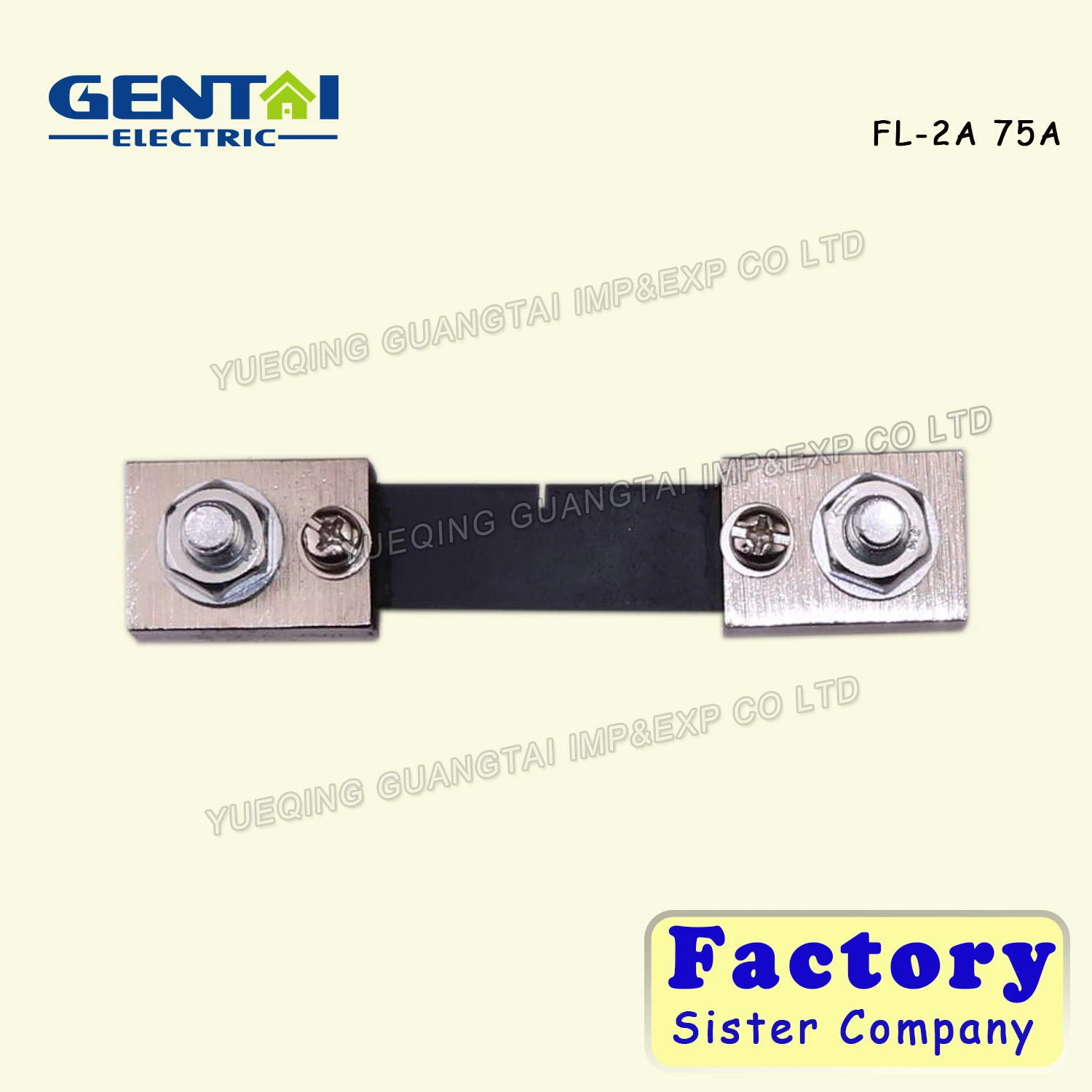 FL-2 A 75A 75mV customized DC Electric current Shunt Resistors for Amp Panel Meter Current Monitor