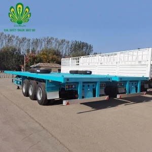 Flatbed Container Shipping Cargo Semi Trailer