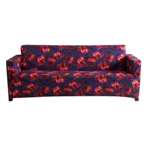 Floral Washable Slip Resistant Furniture Protector Latest Design Slip Covers Stretch Sofa Cover Print Three-seat Sofa Modern 1pc