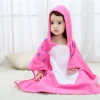Fluffy Thickening Warm 100% Polyester Flannel Sleepwear Bathrobe For Kids Rabbit