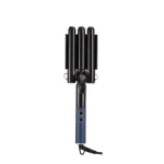 Foldable LED Display Professional Hair Curler Wand Ceramic Triple 3 Barrel Curling Iron