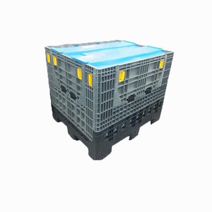 Folding Plastic euro storage Box pallet con Suit for truck usage