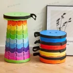 Folding Stool Retractable Chair Storage Stool