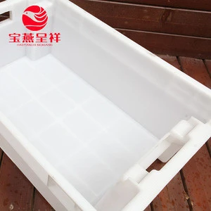 Food Grade HDPE plastic heavy duty Cargo & storage Plastic Basket for agriculture