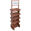 Food Wood Display For Wholesale With Shelf & Header