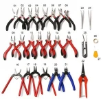 Free Shipping Jewelry Pliers Tools Long Needle Round Flat Bent Cutting Plier Scissors Tweezers for DIY Jewelry Craft Making Tool