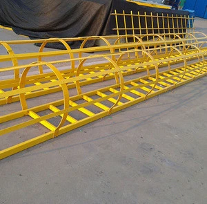 FRP extention ladder GRP straight ladder Corrosion resistance frp caged ladder